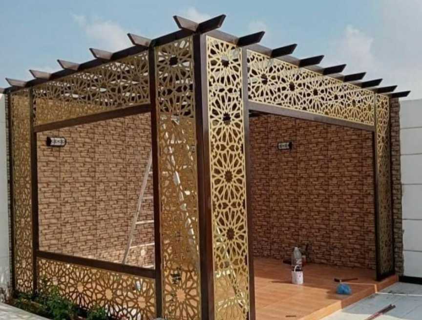 مظلات سوتر جلسات تنسيق الحدائق بيوت شعر تركيب غرف سندوتش بنل وجميع اعمال الحداده جده