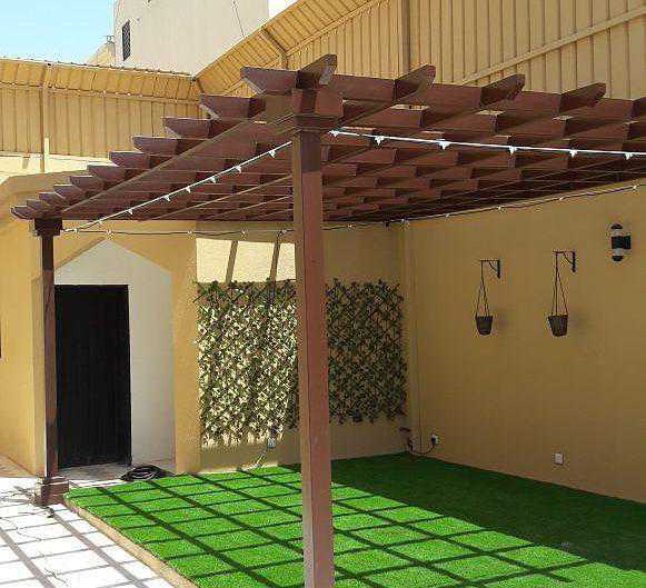 مظلات سوتر جلسات تنسيق الحدائق بيوت شعر تركيب غرف سندوتش بنل وجميع اعمال الحداده جده