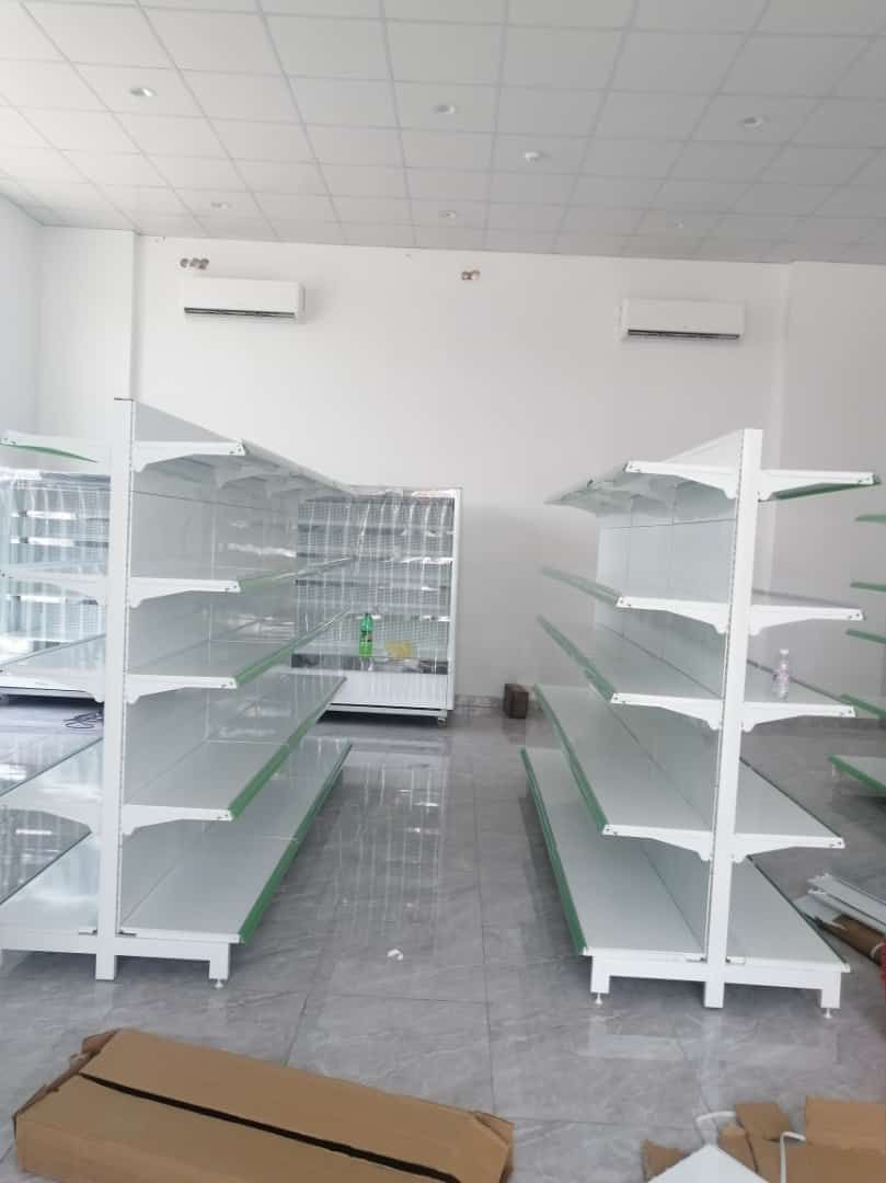 بيع وشراء وفك وتركيب جميع انواع الرفوف سوبر ماركت ورفرف تخزين رفوف مستوعات