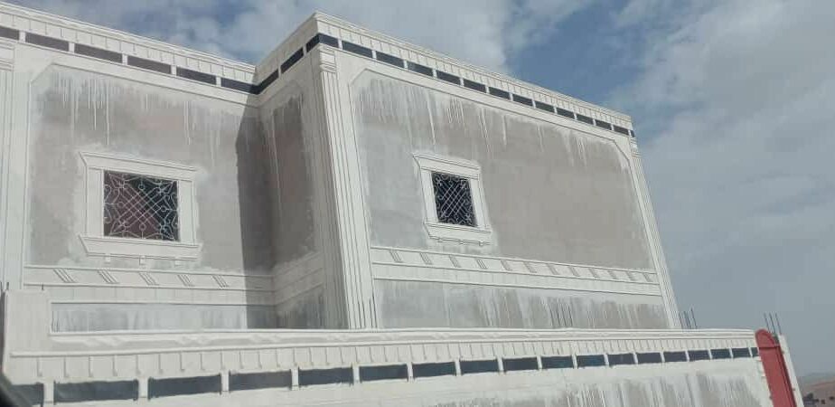 معلم ديكورات خارجيه اسمنت الرياض وبطح الرياض تصميم الحجر الطبيعي