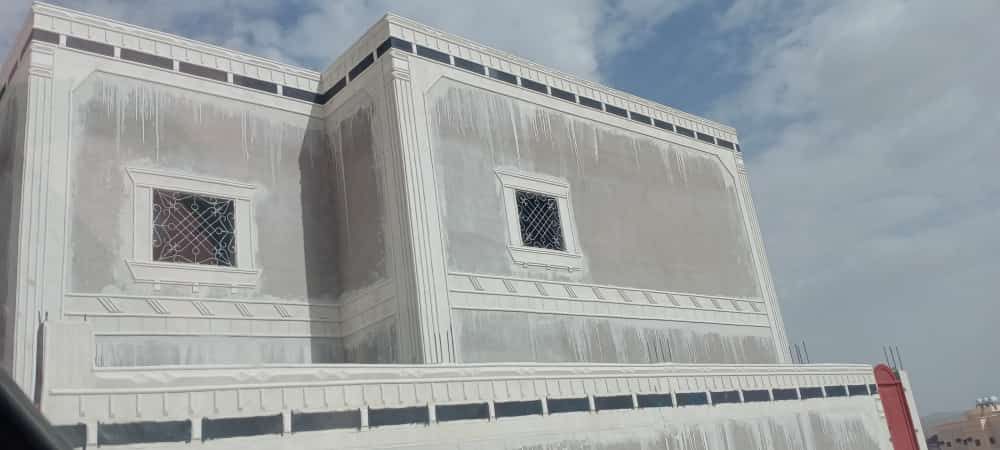 معلم ديكورات خارجيه اسمنت الرياض وبطح الرياض تصميم الحجر الطبيعي