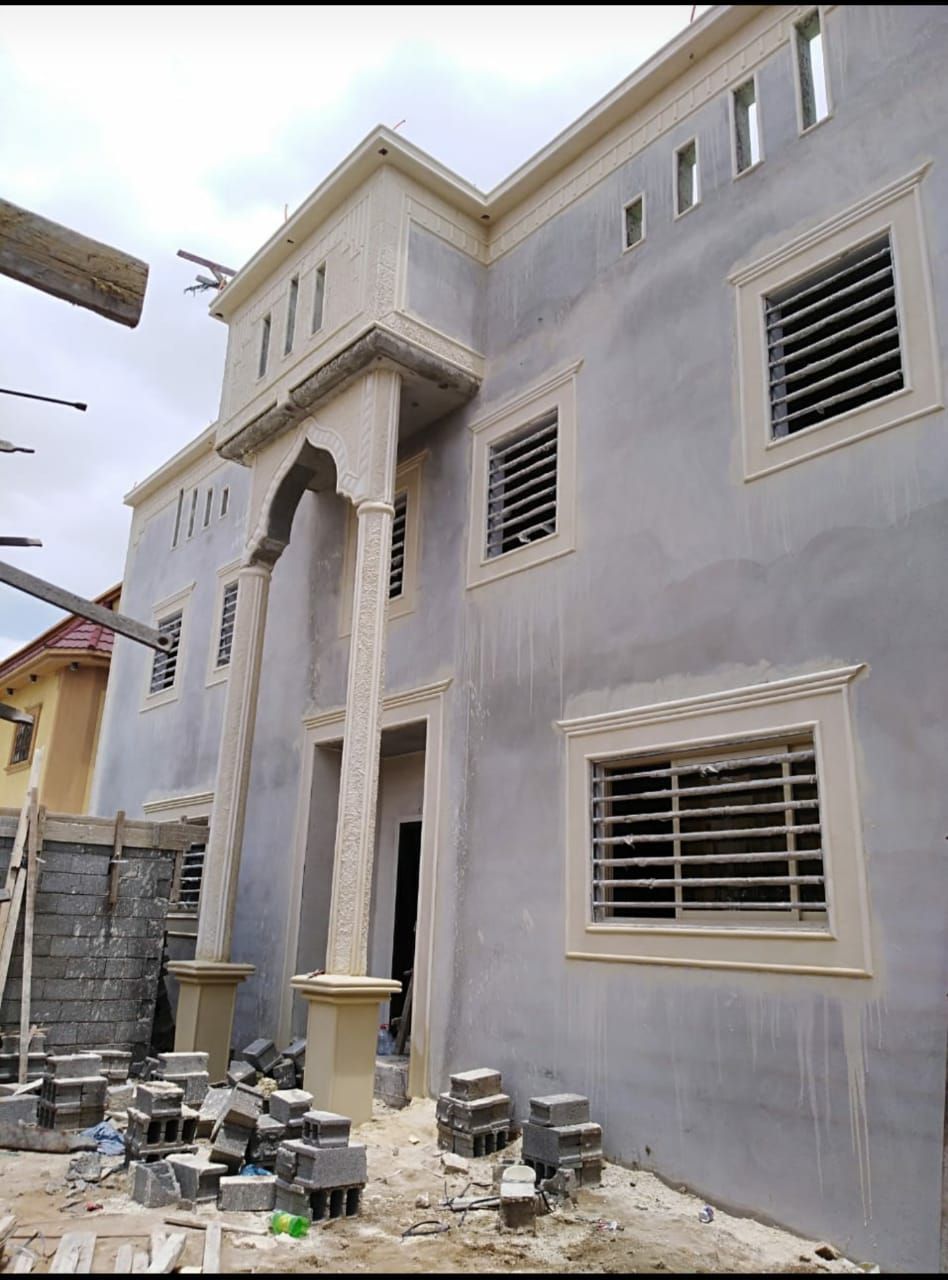 معلم ديكورات خارجيه اسمنت الرياض وبطح الرياض تصميم الحجر الطبيعي