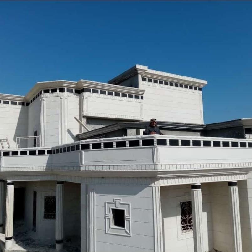 معلم ديكورات خارجيه اسمنت الرياض وبطح الرياض تصميم الحجر الطبيعي