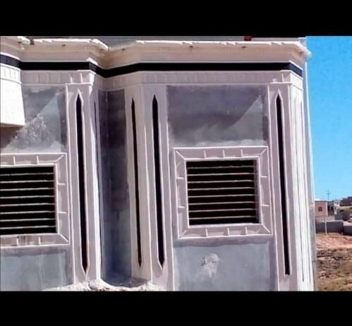 معلم ديكورات خارجيه اسمنت الرياض وبطح الرياض تصميم الحجر الطبيعي