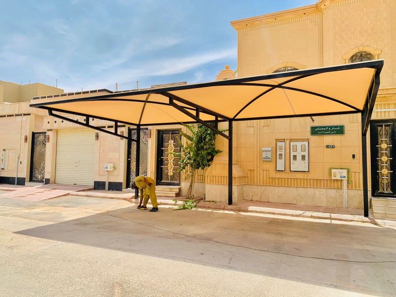 مظلات وسواتر وجميع أعمال الحداده