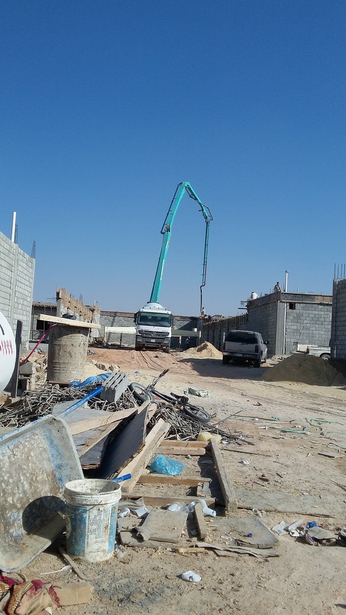 صبة ميول الخرسانه