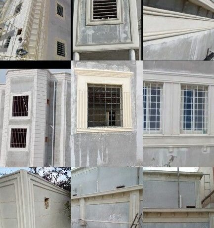 ديكورات خرجيه سمنتيه زخرفت الفله