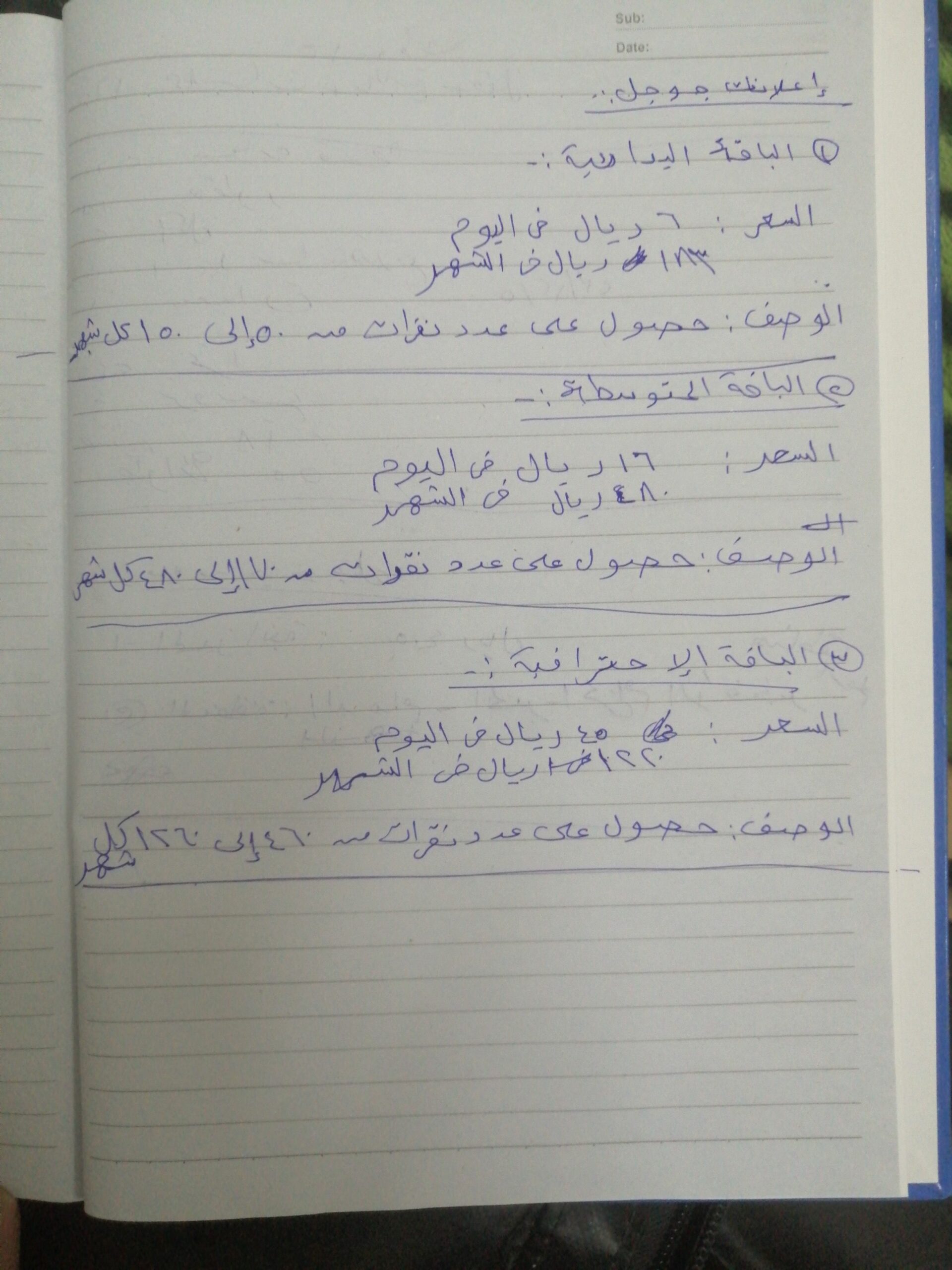 ارخص باقات للاعلانات الممولة علي جوجل