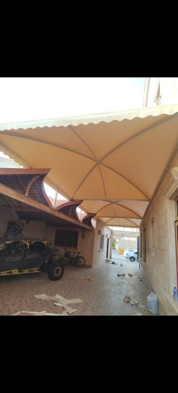 مظلات وسواتر وبرجولات وجميع اعمال الحداده مظلات لك