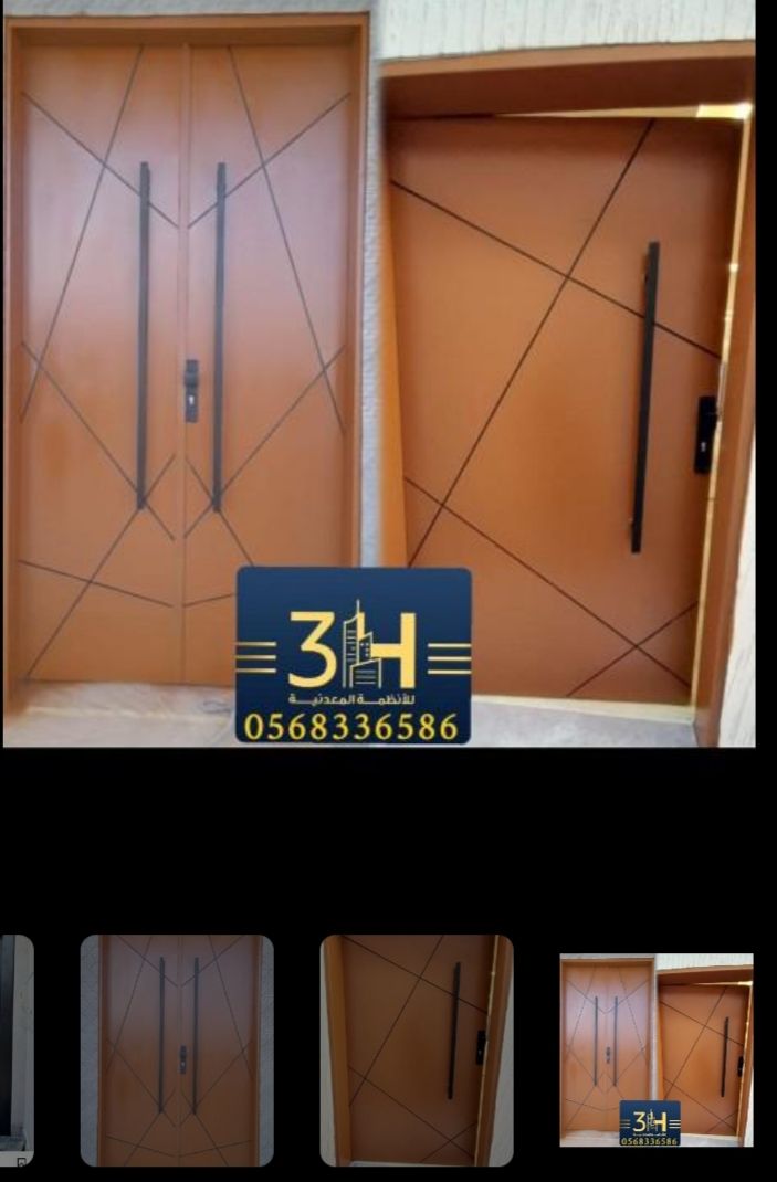 مصنع ابواب حديد وتربزينات واستيل وشبابيك المنيوم ومطابخ وخشب