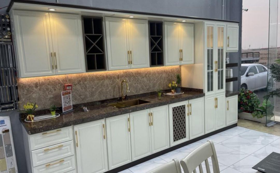 مطبخ جاهز وتفصيل حسب الطلب رف اربعه ملي ضمان عشر سنوات رف ربعه