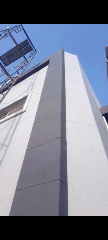 معلم تركيب صفائح حجري صفائح طيني داخلي او خارجي