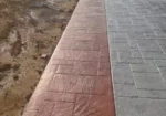 معلم الخرسانة المطبوعة الملونه صبة ديكور الختام صب