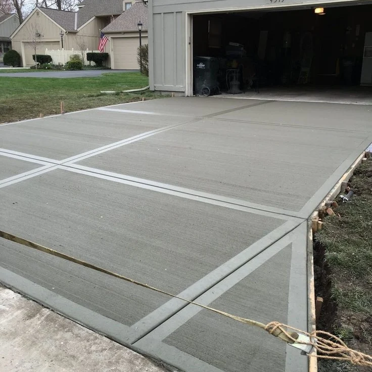 معلم الخرسانة المطبوعة الملونه صبة ديكور الختام صب