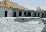 معلم الخرسانة المطبوعة الملونه صبة ديكور الختام صب
