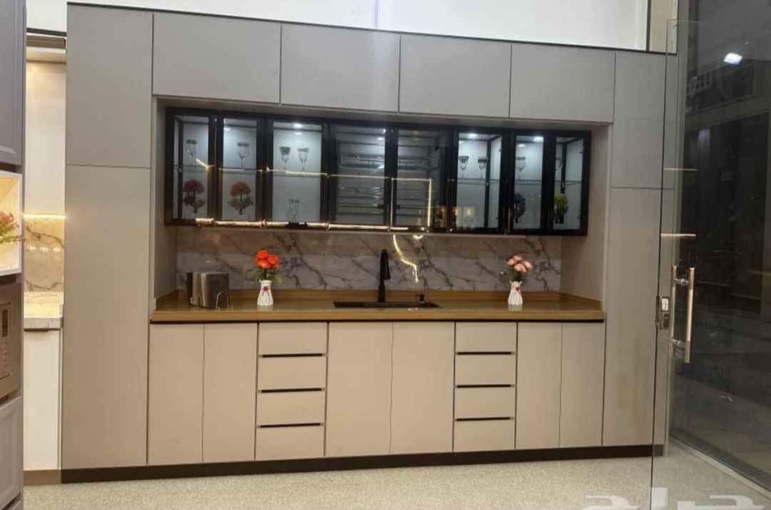 مطبخ جاهز وتفصيل حسب الطلب رف اربعه ملي ضمان عشر سنوات رف ربعه