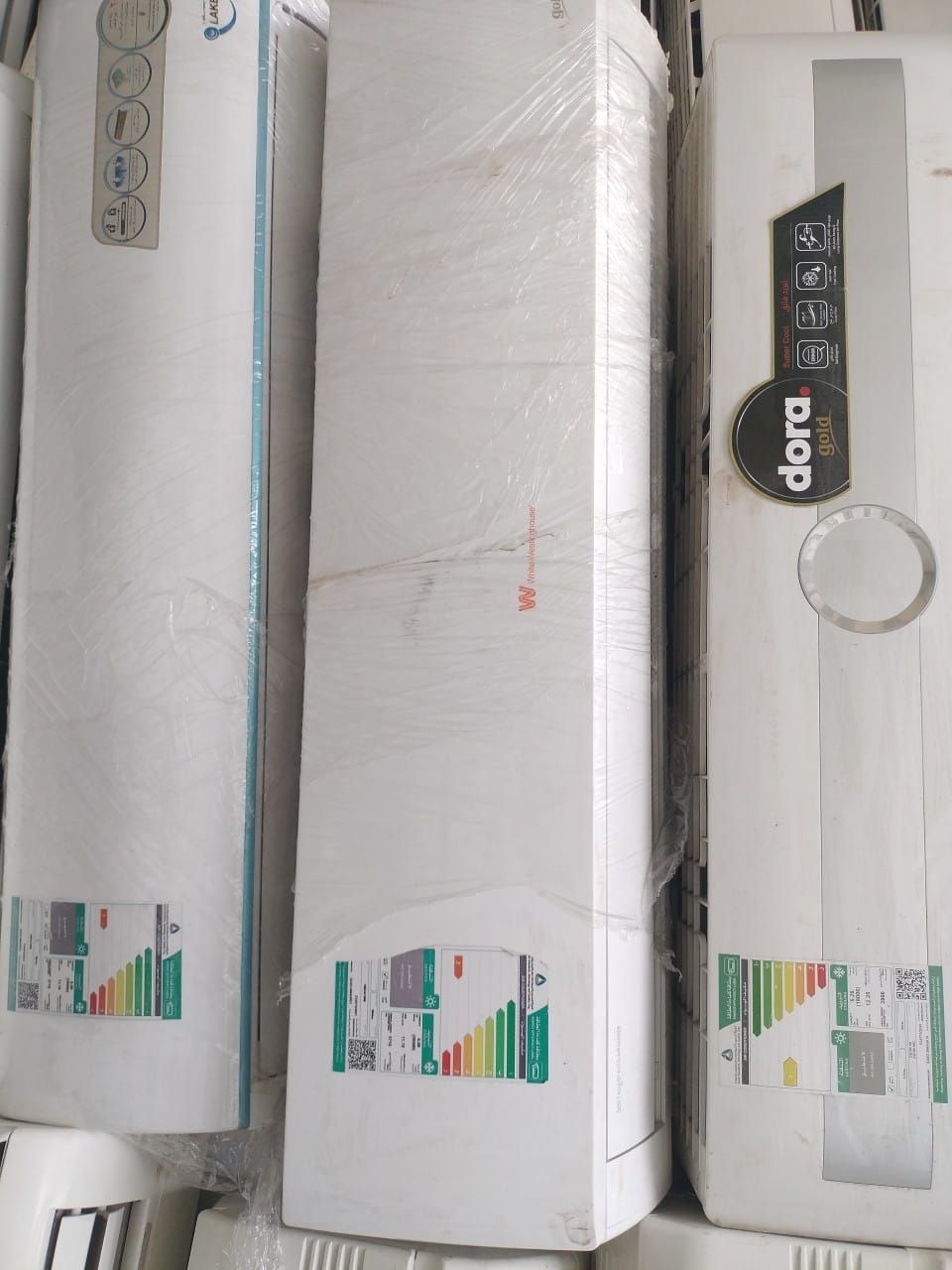 مكيفات اسبلت ودولابي ومخفي مستعمله شبه جديد مع الت