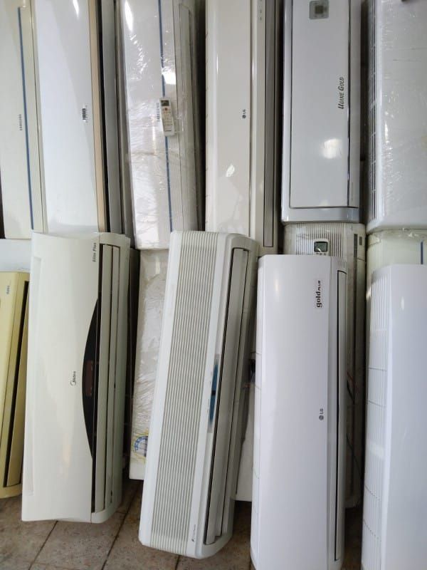 مكيفات اسبلت ودولابي ومخفي مستعمله شبه جديد مع الت