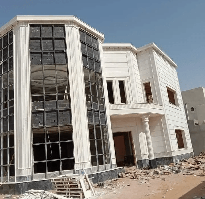 مقاولات حجر ورخام طبيعي تلبيس وجهات