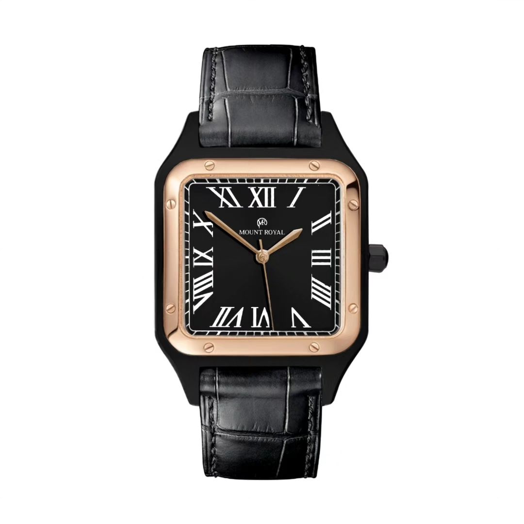 جديدنااا للساعــــــات ساعة مونت رويال استيك جلد