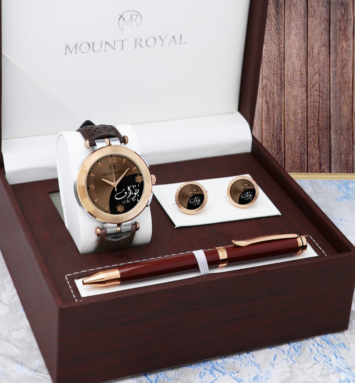 طقم رجالي ساعات مونت رويال