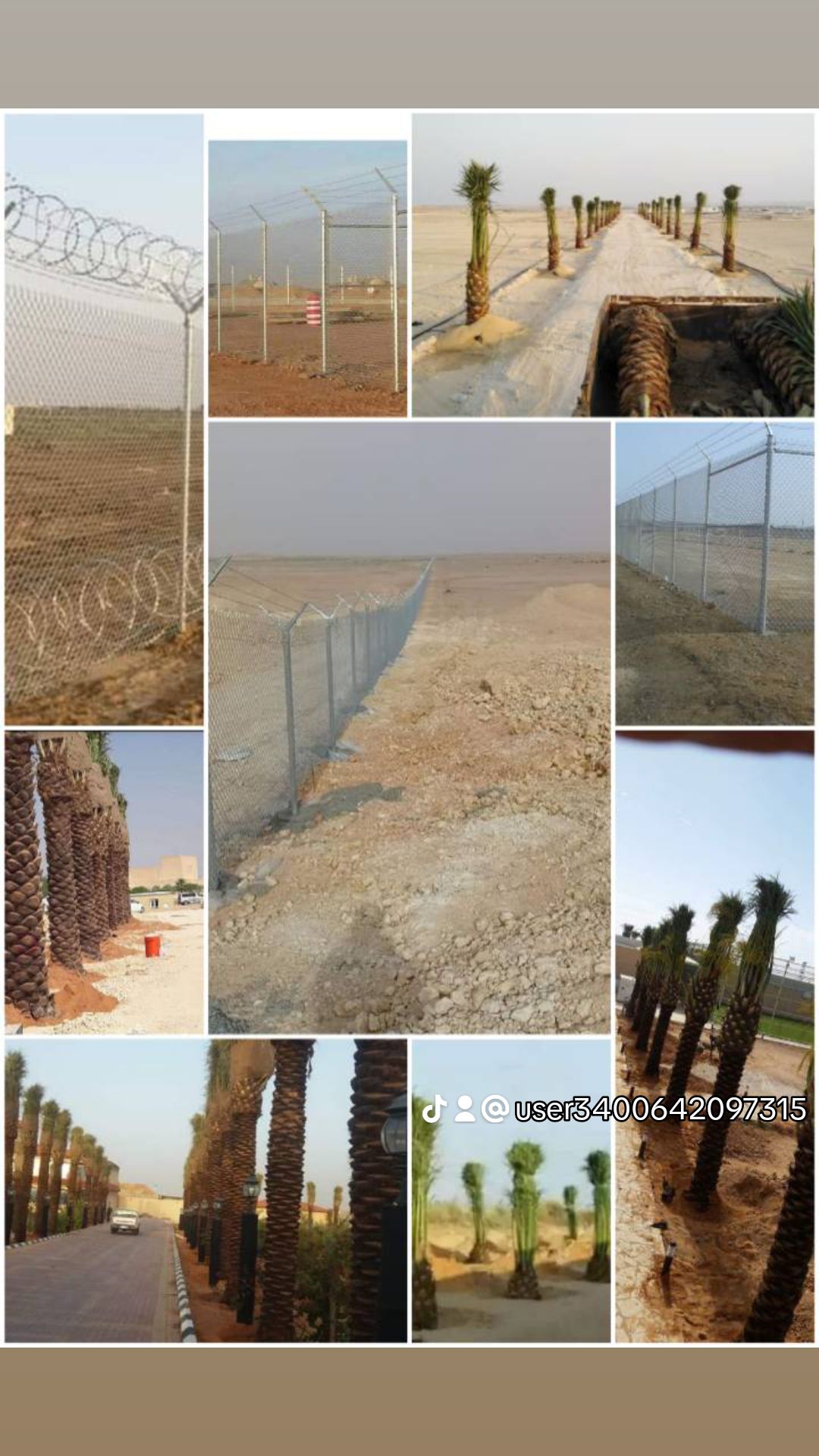 مقاول شبوك ونخيل ومضلات سواتر اسياج امنيه