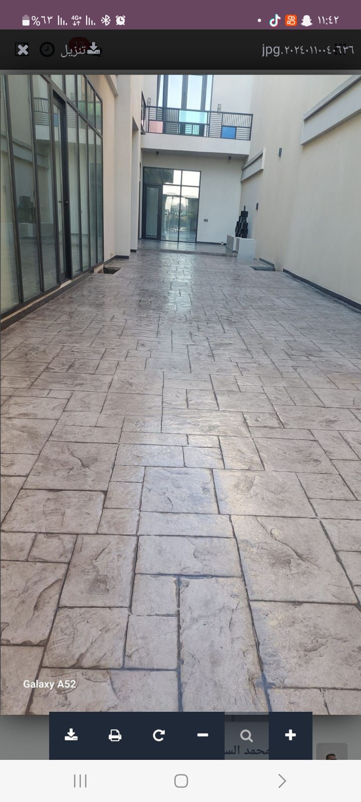 خرسانه المطبوعة الملونه الأرضيات