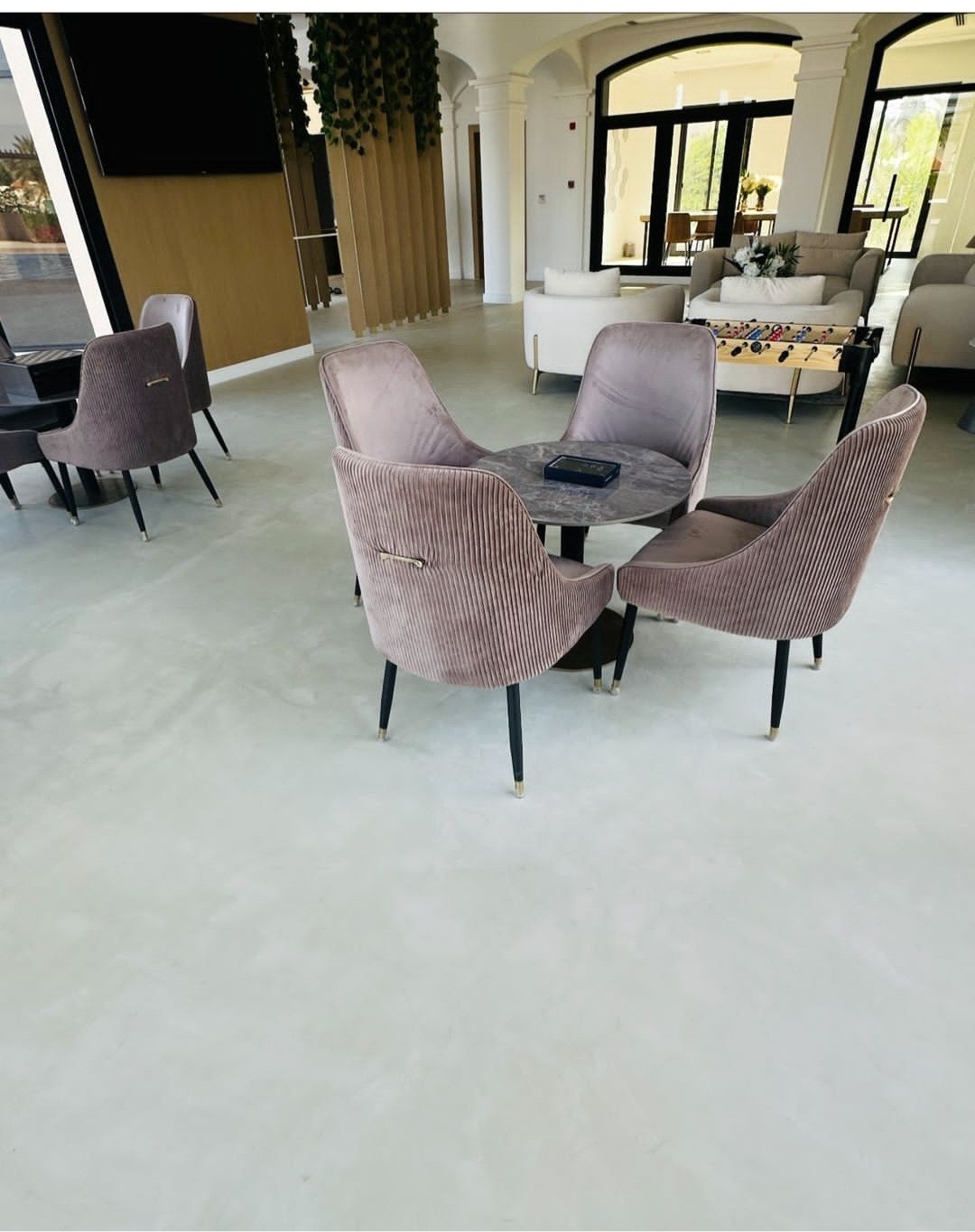 مقاول ايبوكسي ارضيات صبة الخراسانة مطبوعة صبة مروح