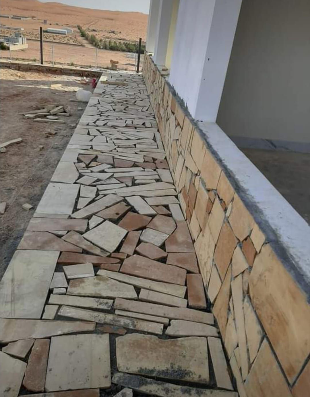 معلم حجر للديكورات وشلالات وجدران 0550072593