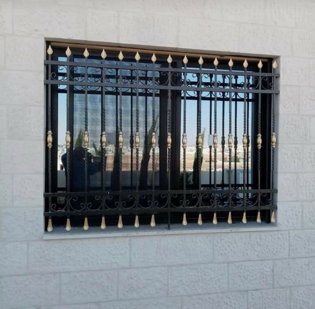 شبابيك حمايه ورشه حداد تصنيع وتركيب شغلات معدانية