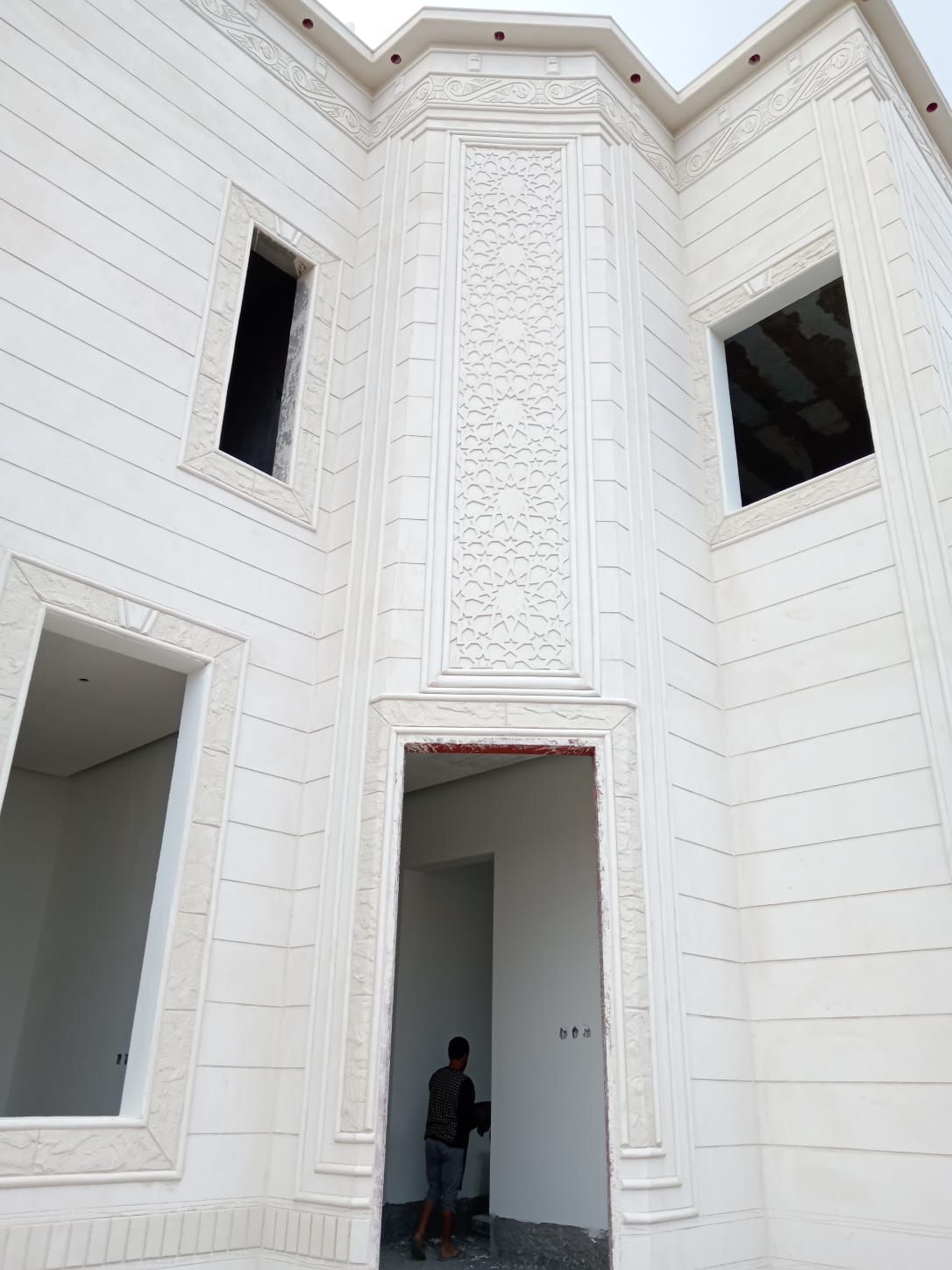 ديكور خارجي بديل الحجر الطبيعي لياسه ملونه