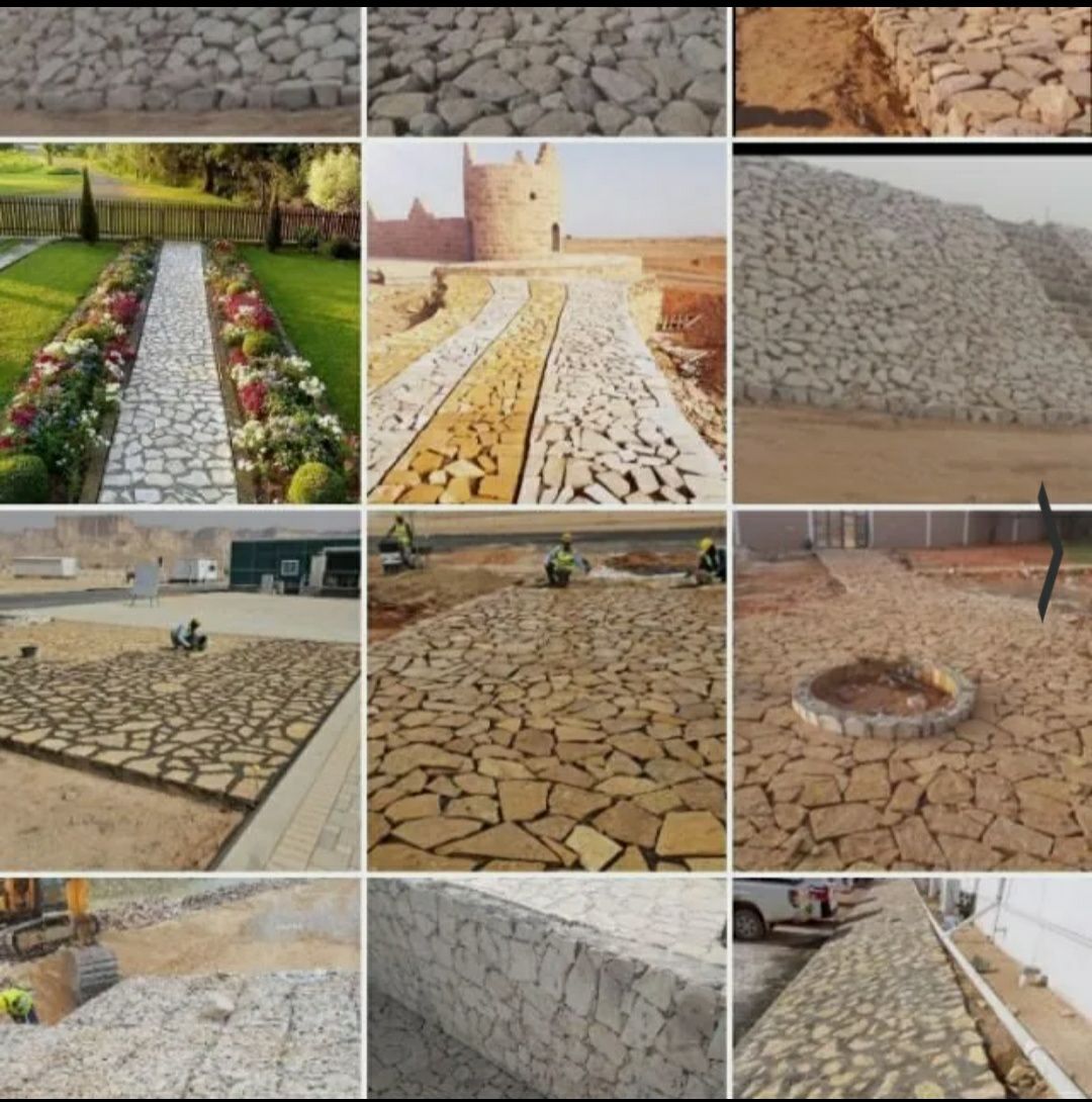 مقاول حجر ارضیات جدران استراحات 0577690732