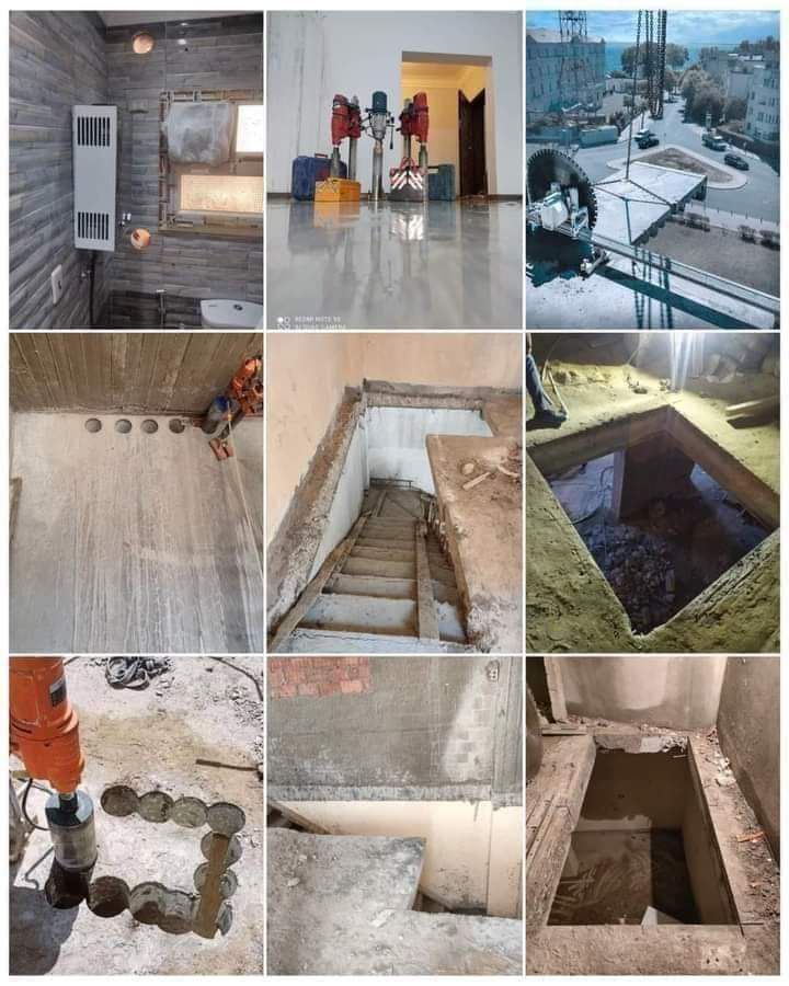 فتحات مكيف فتحات خرسانة بدون تكسير