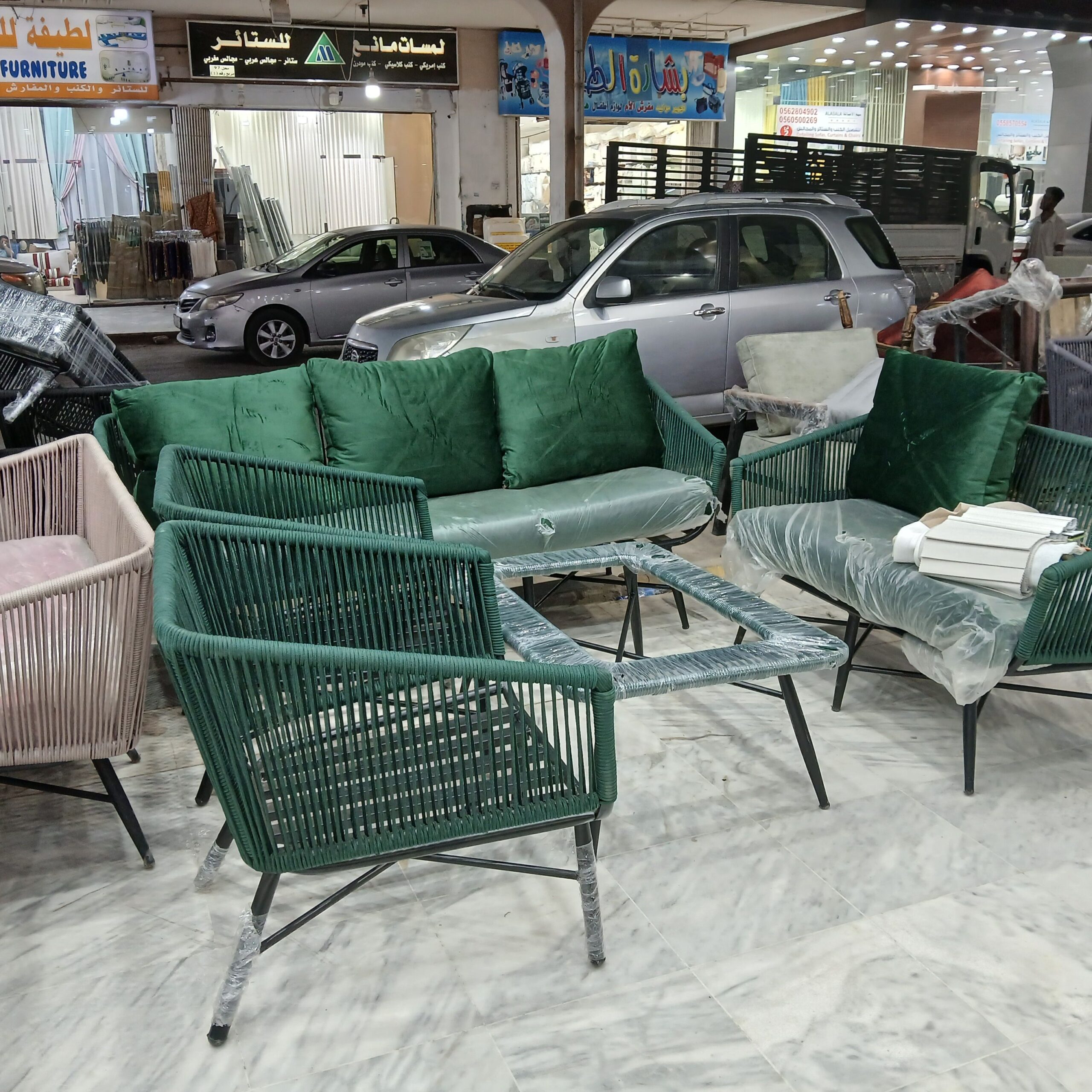 تفصيل جلسات خارجيه وستاير وكنب وتنجيد كنب