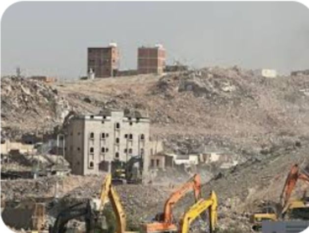 هدم مباني ترحيل مخلفات