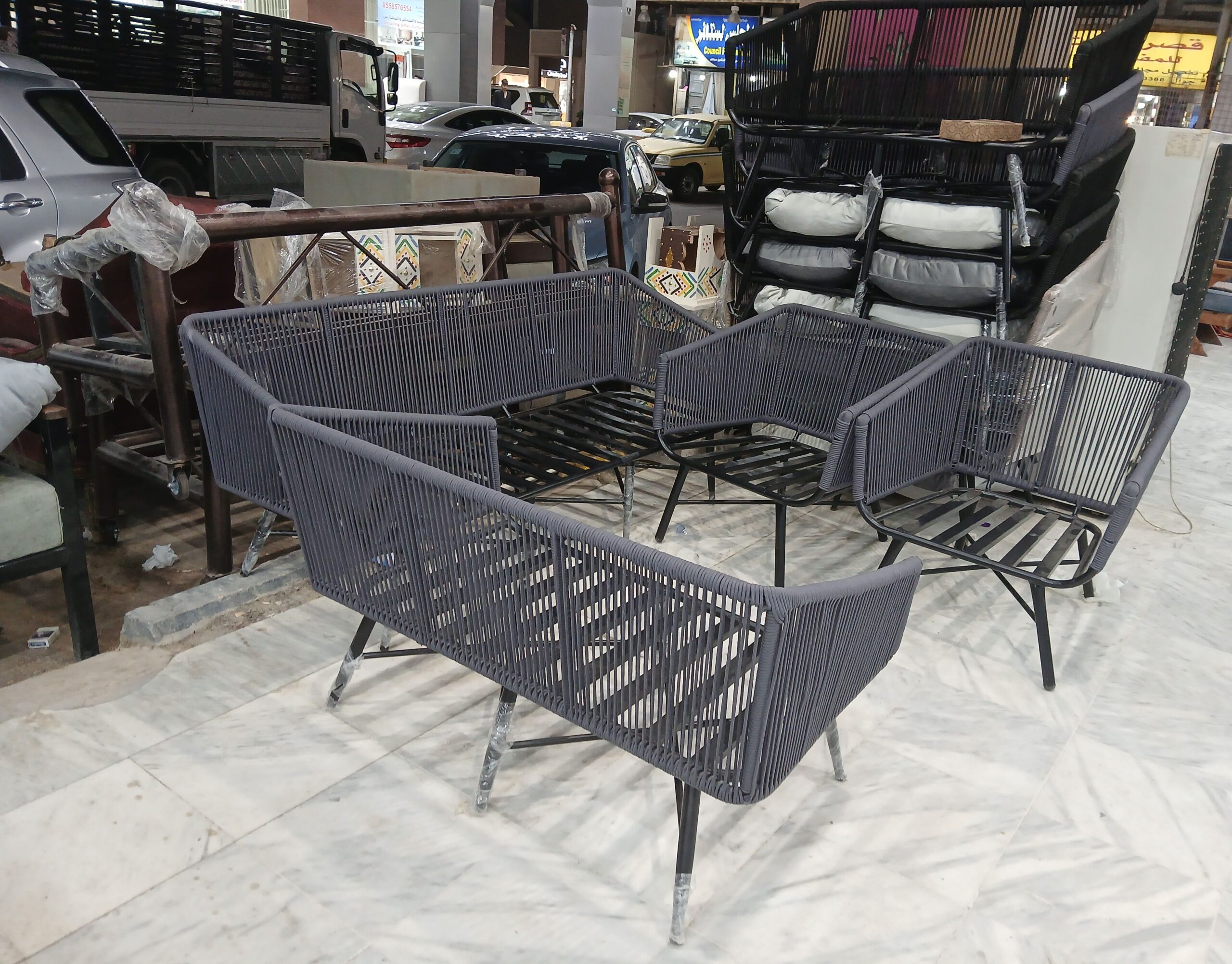 تفصيل جلسات خارجيه وستاير وكنب وتنجيد كنب