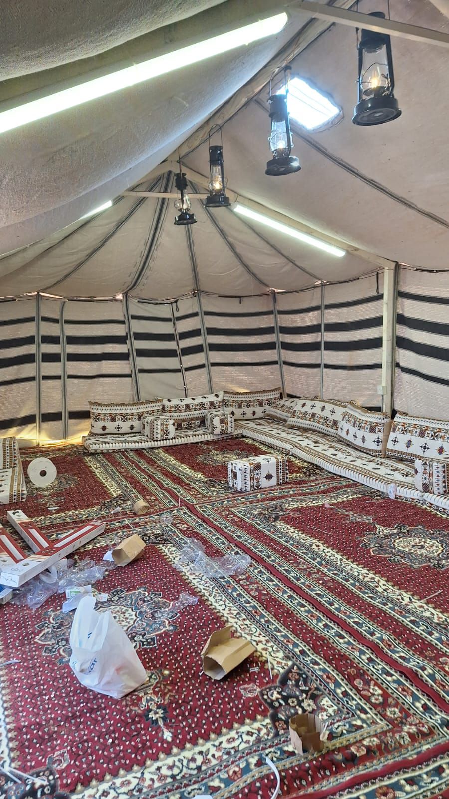 تركيب خيام المزاحميه