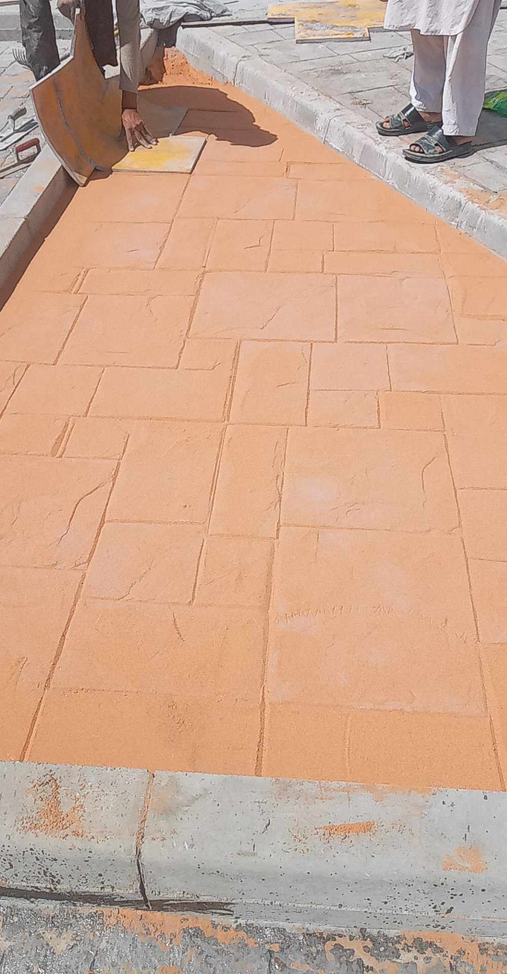 صبة مطبوعة شغل ديكورات خرسانية مطبوعة ميزانية