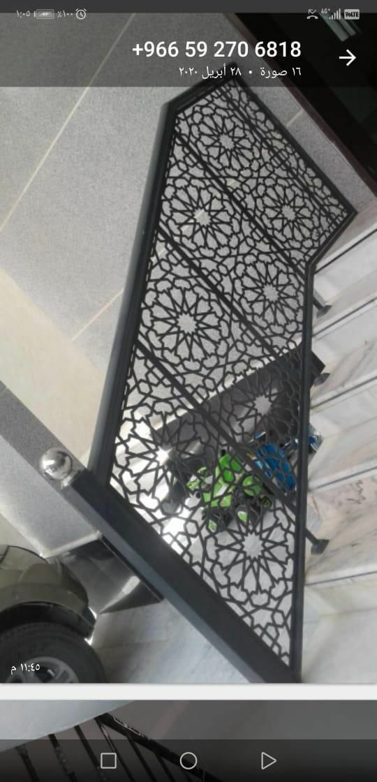 صناعة الابواب ودرج الليزر ( دربجين ) والستائر والم