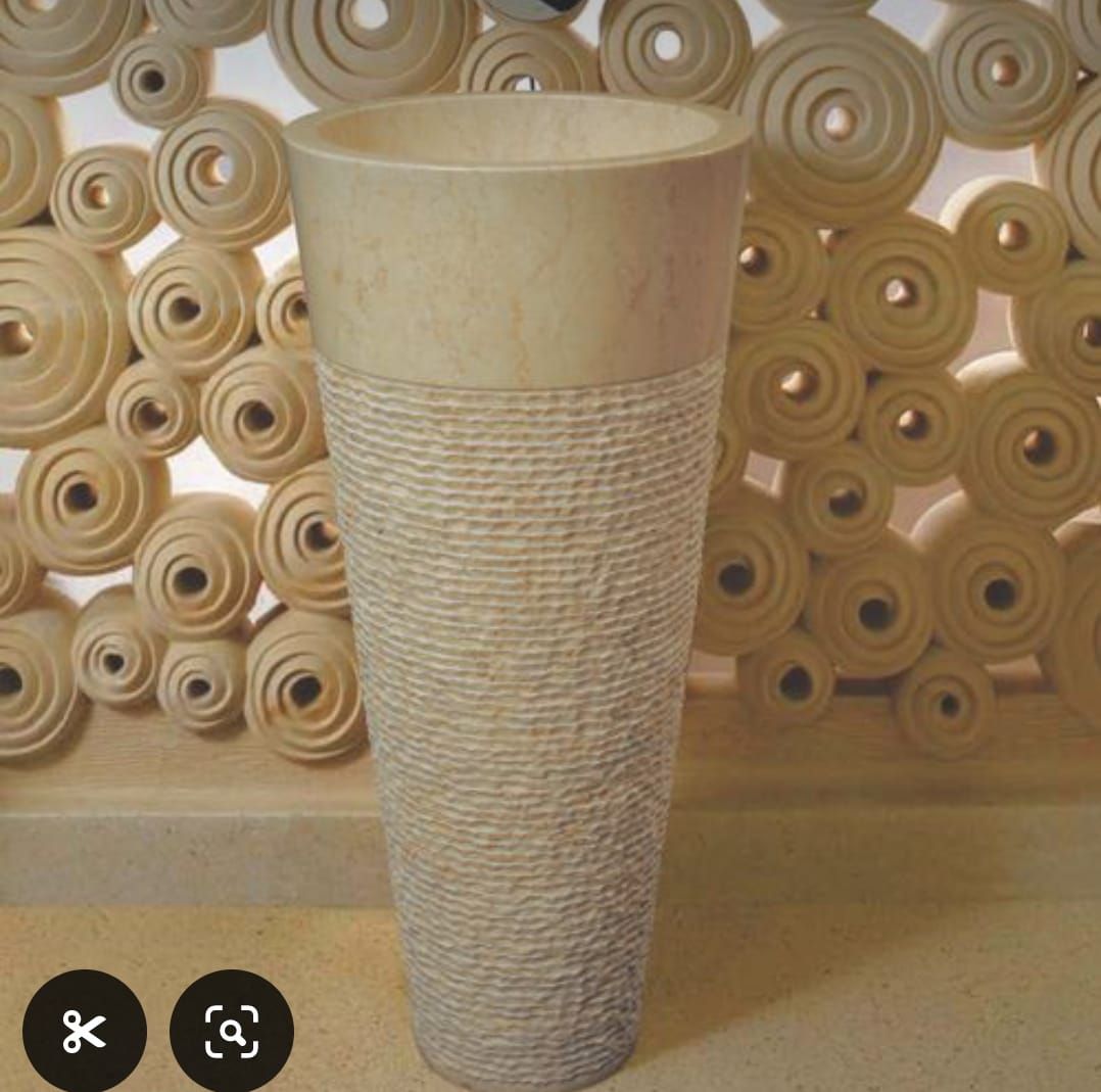 مغسلة حجر طبيعي