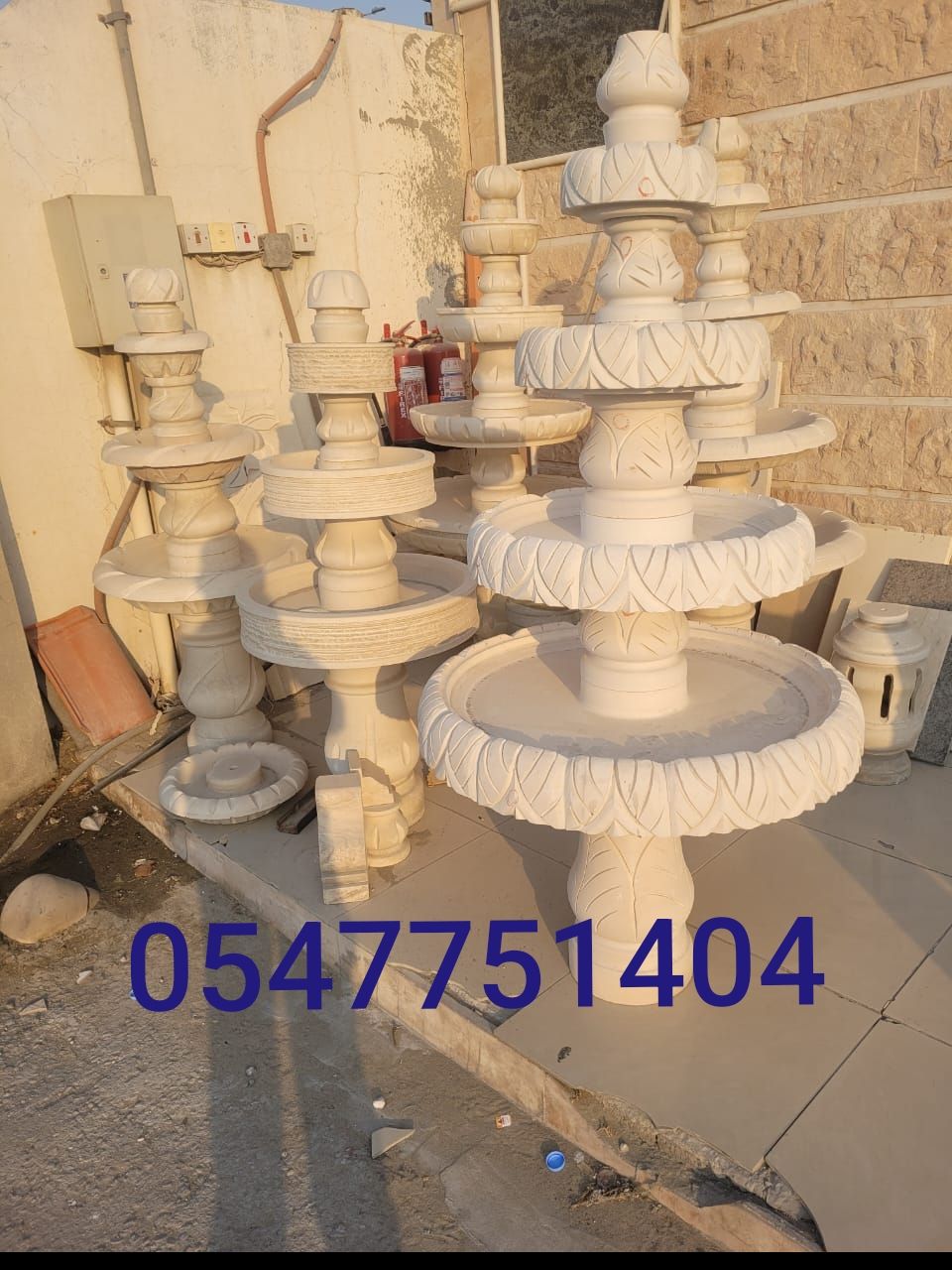 نافورة للبيع منحوتة من الحجر الطبيعي