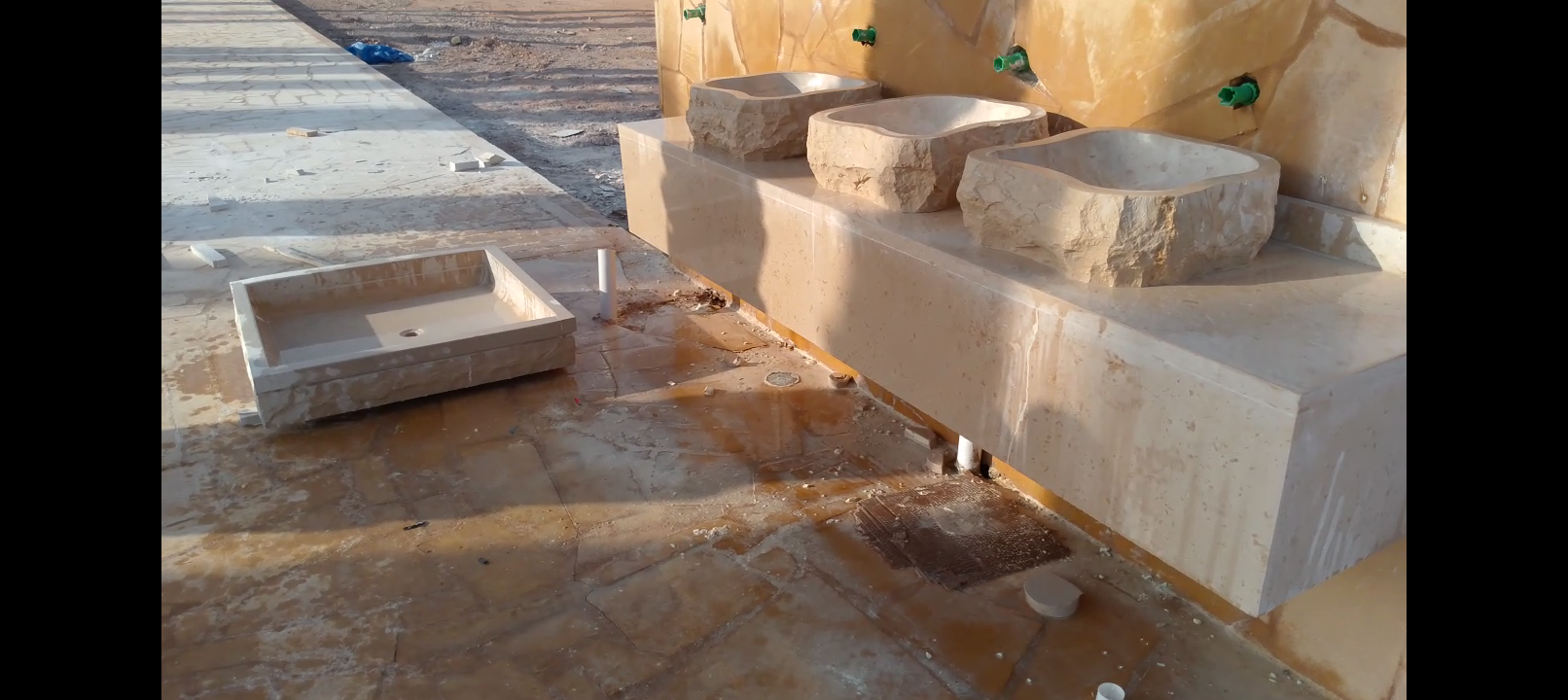 احواض مغسلة حجر طبيعي