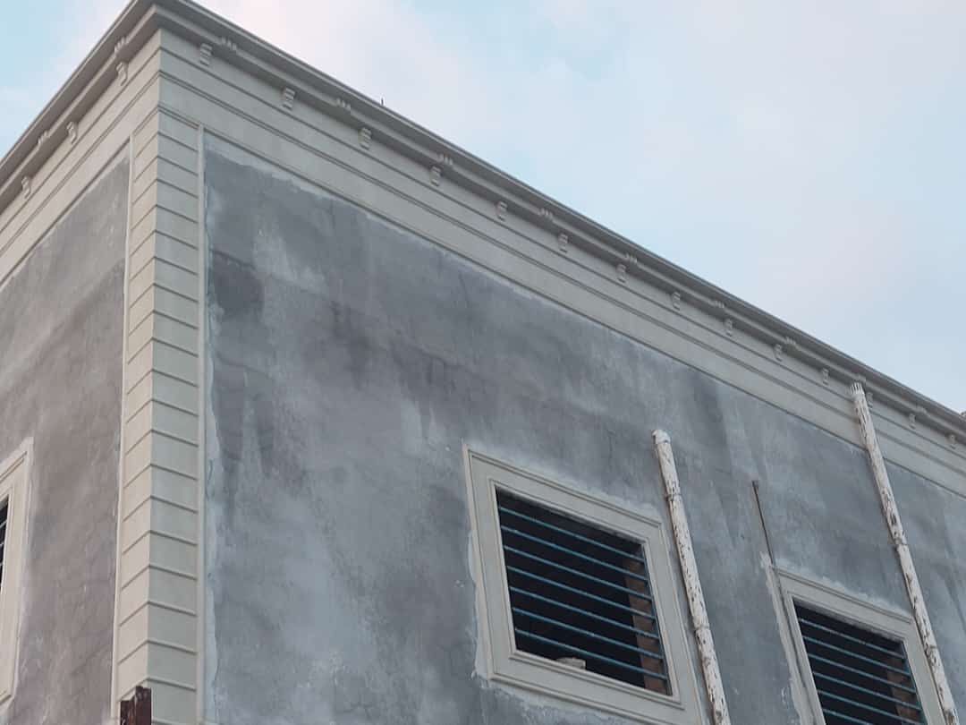 ابو علي للديكورات الخارجيه اسمنت ابيض وبطح الرياض