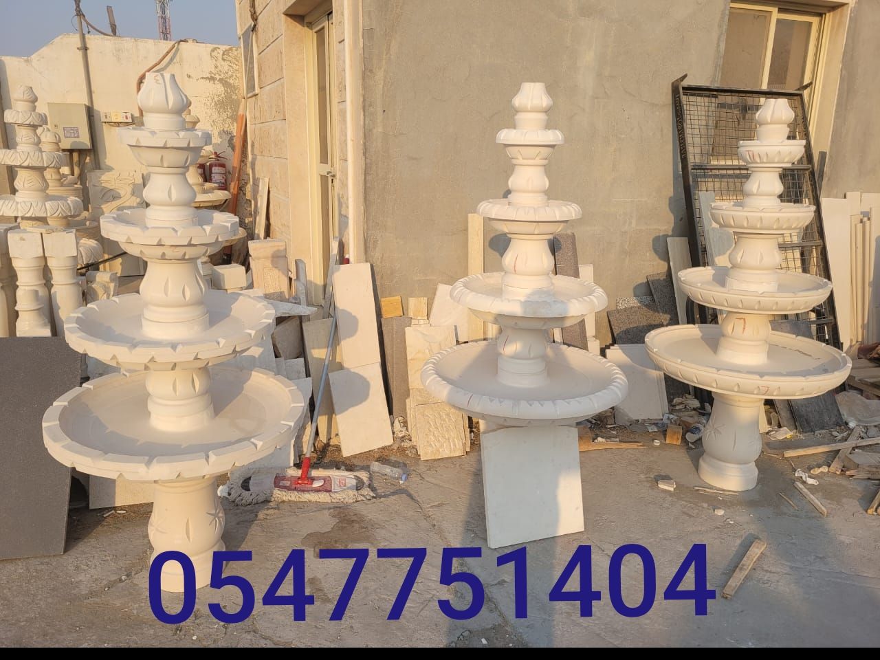 نافورة للبيع من حجر طبيعي منحوتة يدويا