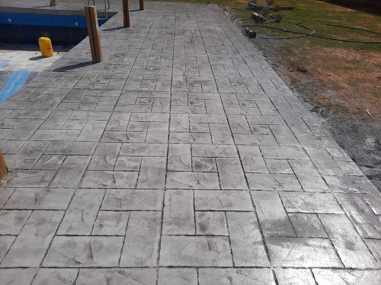 صبة مطبوعة شغل ديكورات خرسانية مطبوعة ميزانية