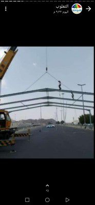 مضلات وسواتر وجلسات وهناجر مستودعات ساندويش بانل و