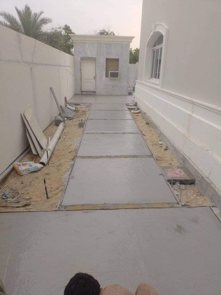 خرسانة المطبوعه الملونه الأرضيات