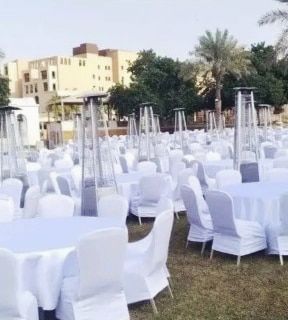 تاجير كراسي وطاولات وسماعات وزل ومكيفات وجلسات شعب