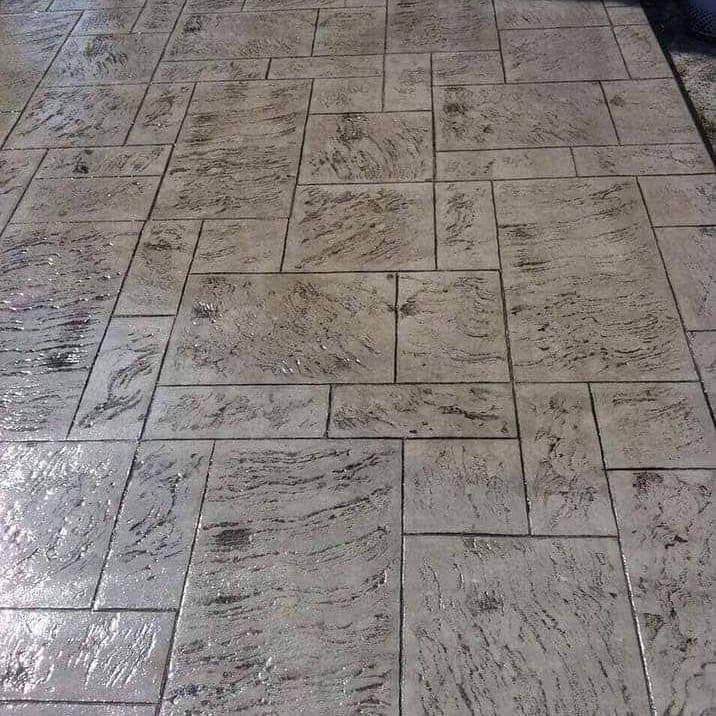 خرسانة المطبوعه الملونه الأرضيات