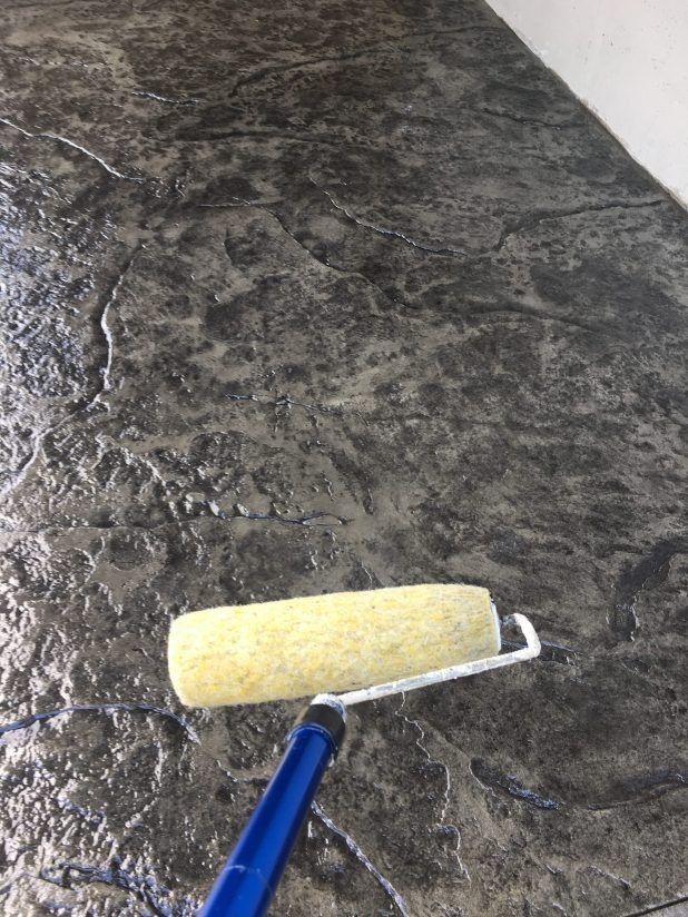 خرسانة المطبوعه الملونه الأرضيات